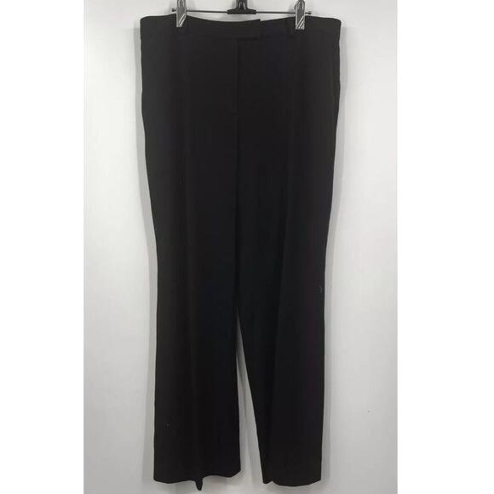 Brooks Brothers 346 Caroline Fit Black Wide Leg Dress Pants Womens 12